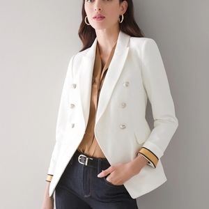 WHBM petite Ecru Studio Blazer